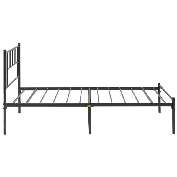 Ebern Designs Eeva Metal Bed Frame with Headboard, IronArt Platform